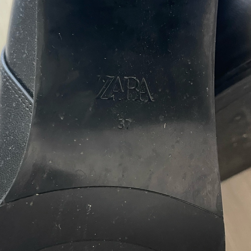 Zara Leather Booties Size 7 - Picture 5 of 7
